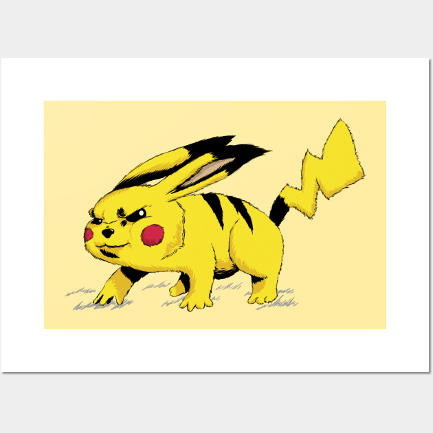 Yellow-Eletric-Mouse Wall Art by kdigart 